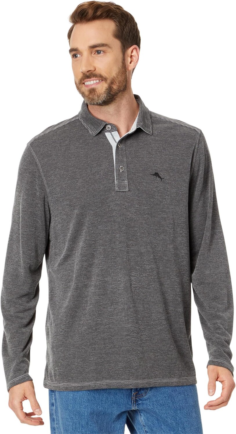 

Рубашка-поло Paradise Cove Polo Long Sleeve Tommy Bahama, цвет Coal