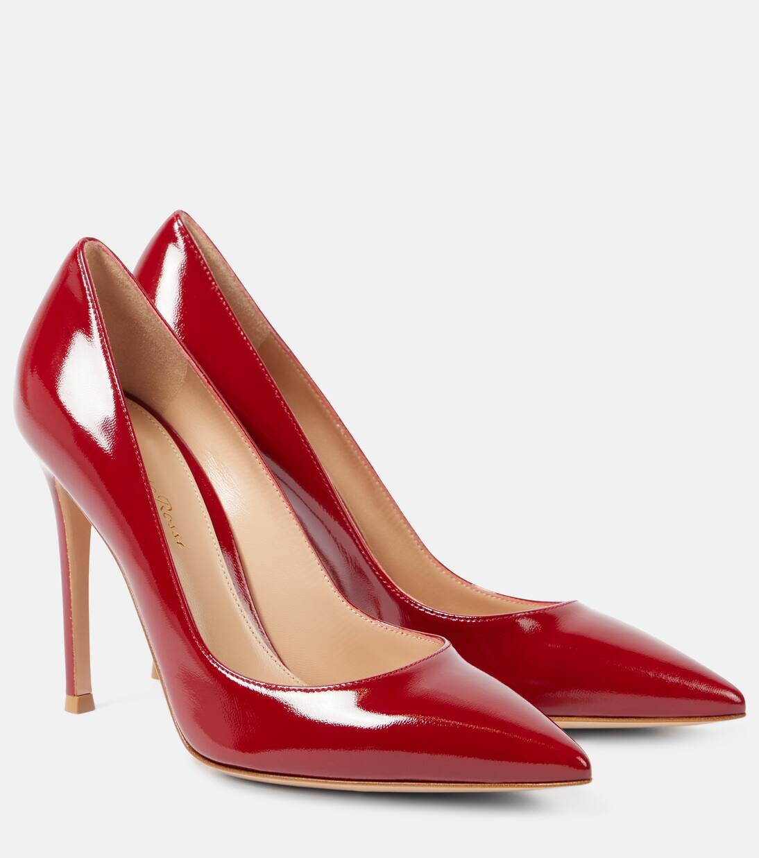 

Туфли-лодочки Gianvito 105 из лакированной кожи Gianvito Rossi, цвет rouge