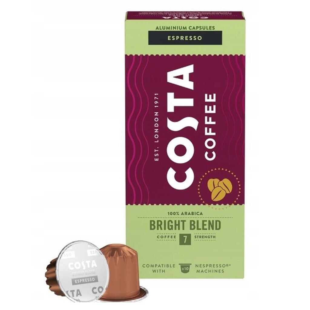 

Кофе в капсулах Costa Coffe Bright Blend, совместимый с Nespresso ESPRESSO, 30 капсул sarcia.eu