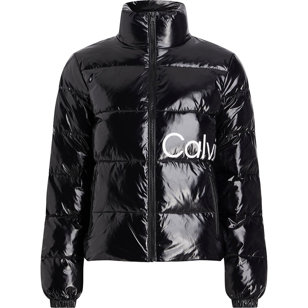

Куртка Calvin Klein Jeans Shiny Fitted Puffer, черный