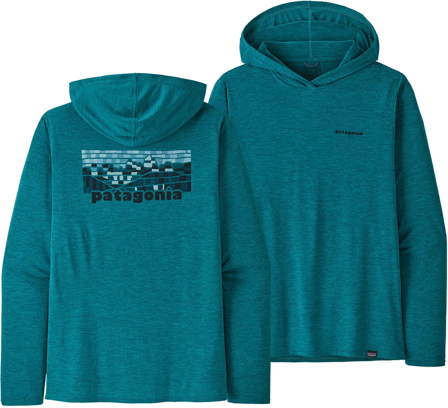

Толстовка с рисунком Capilene Cool Daily, мужская Patagonia, синий