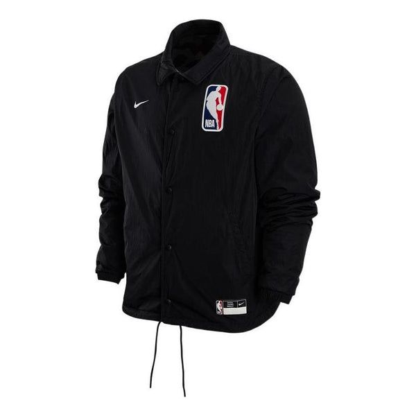 Куртка Nike NBA Logo Back Letters Zipped Jacket 'NBA Black', черный
