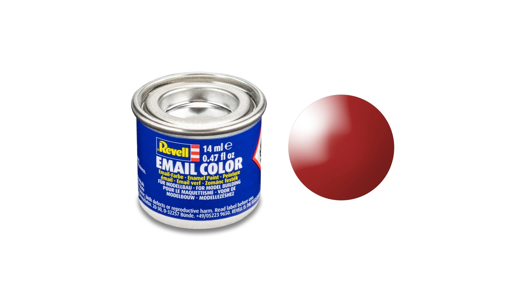 

Revell Email Color Fire Red, глянцевый, 14 мл, RAL 3000