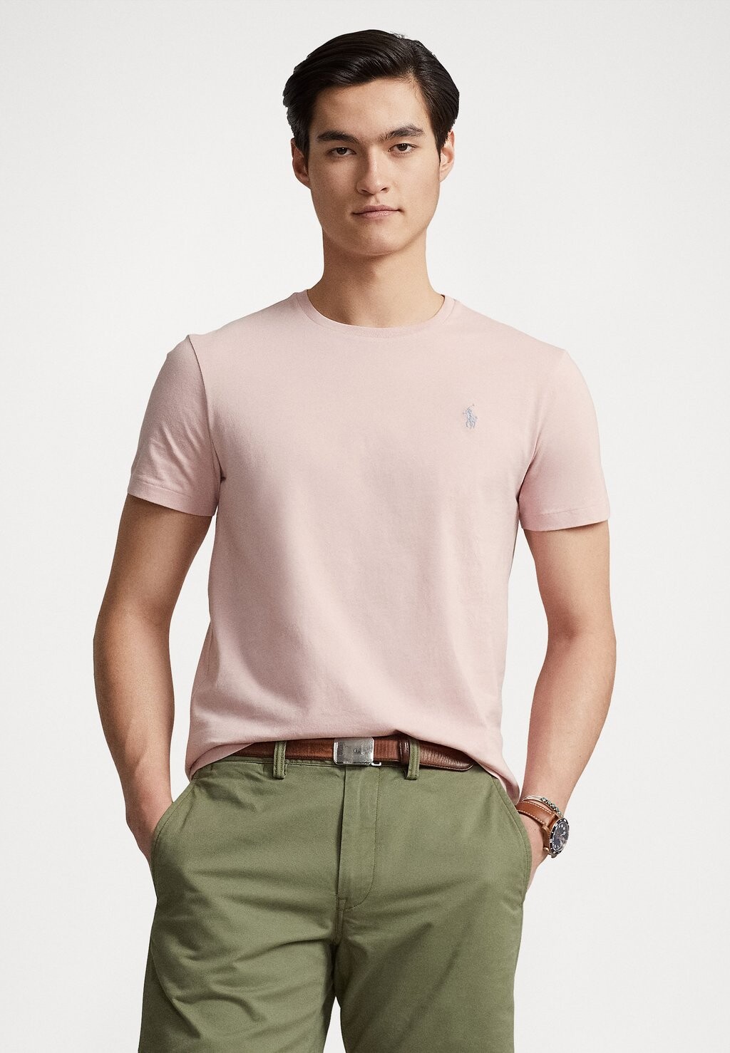 

Базовая футболка КОРОТКИЙ РУКАВ Polo Ralph Lauren, чинос розовый