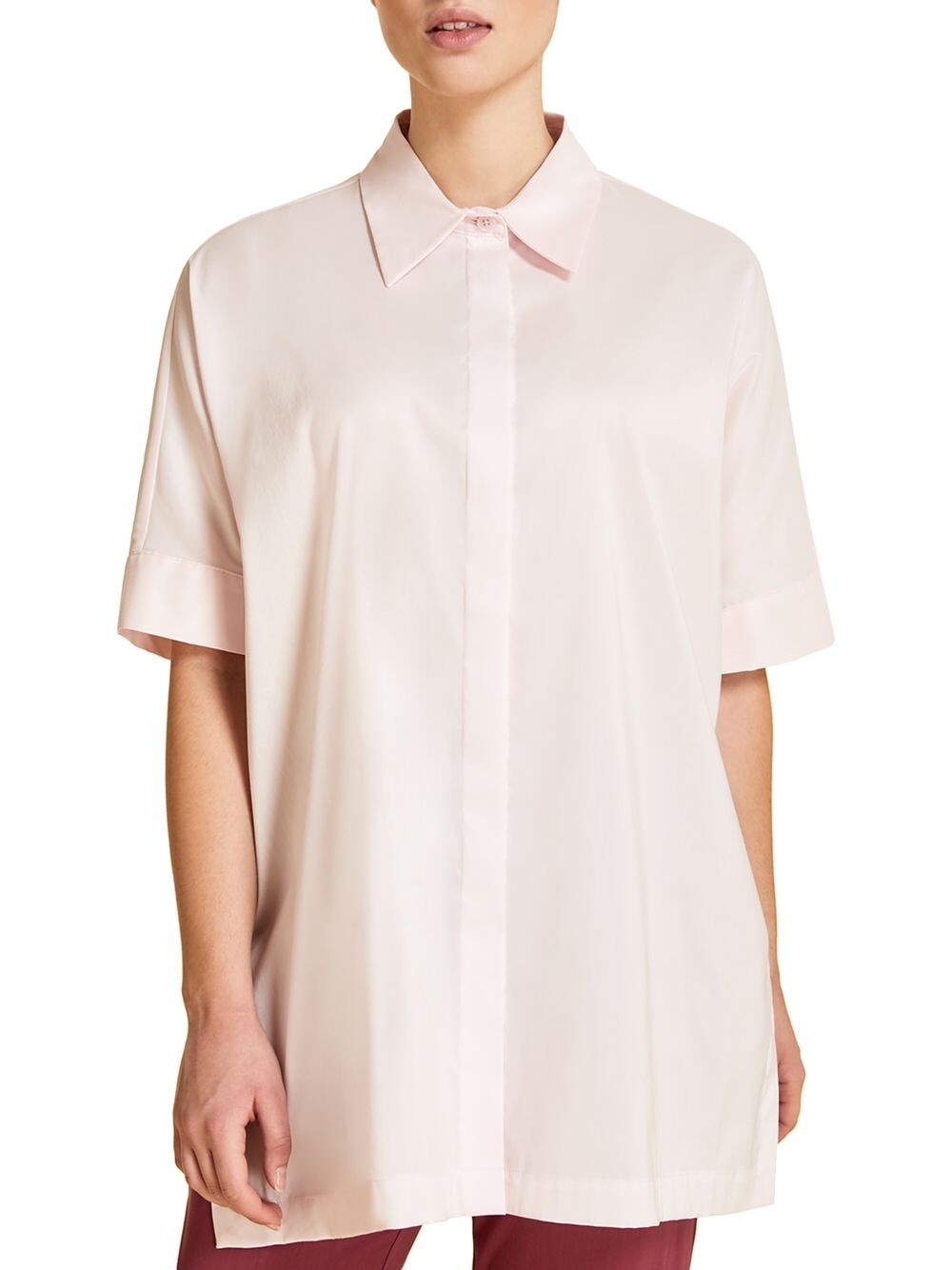 

Рубашка Filosofo с короткими рукавами Marina Rinaldi, Plus Size, розовый