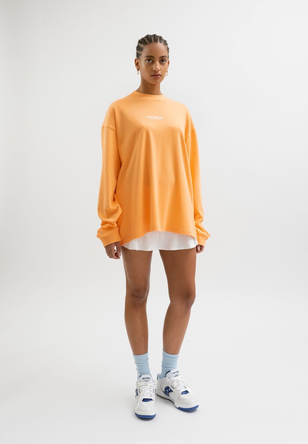 

Рубашка с длинным рукавом HOOP MOCKNECK LONGSLEEVE GOODBOIS, цвет orange