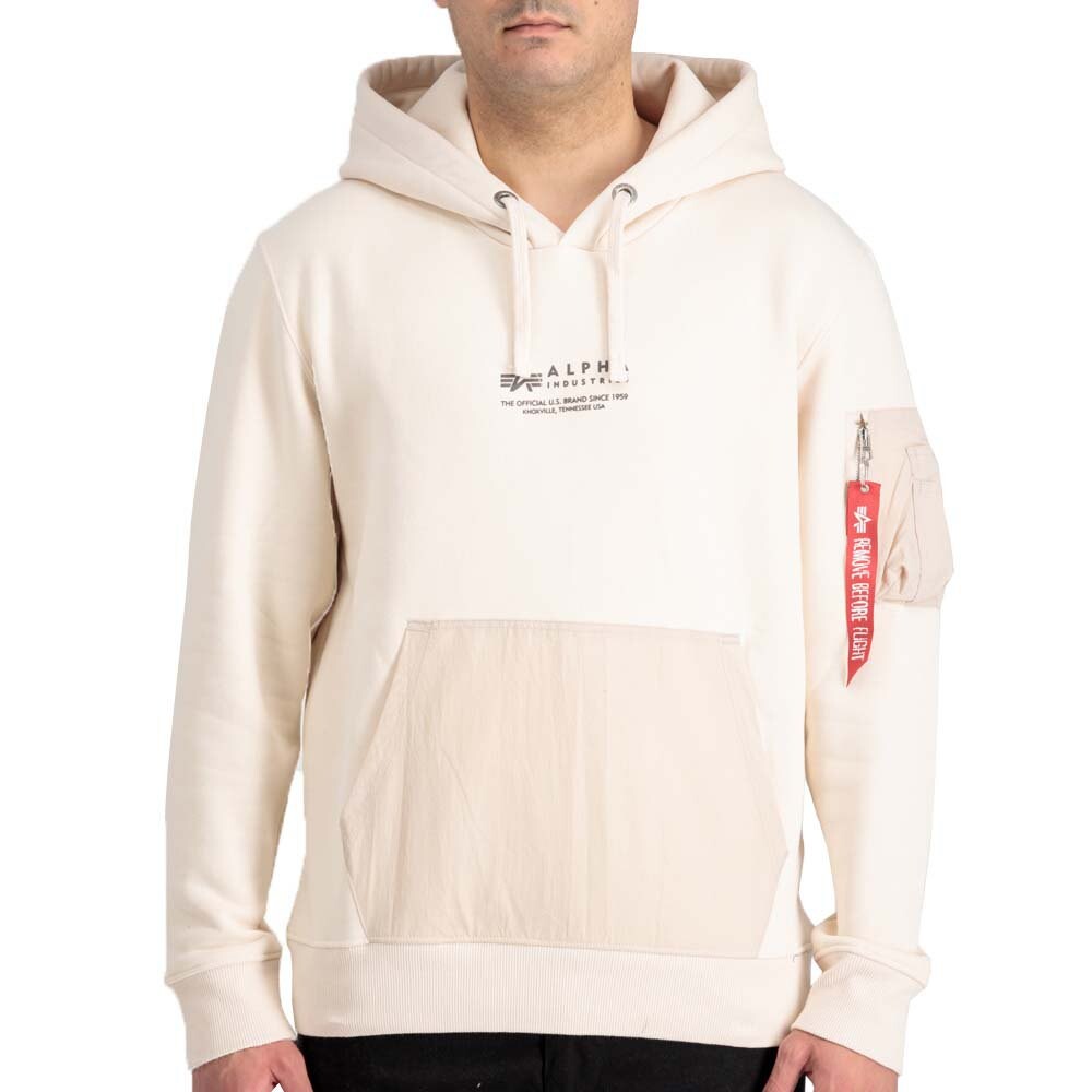 

Худи Alpha Industries Nylon Pocket, белый