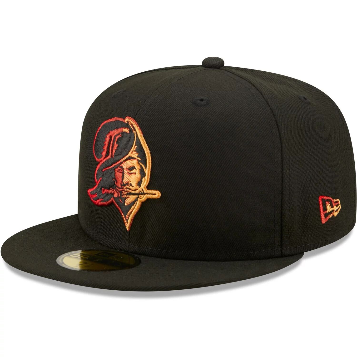 

Мужская облегающая шляпа New Era Black Tampa Bay Buccaneers цвета Dim Throwback 59FIFTY