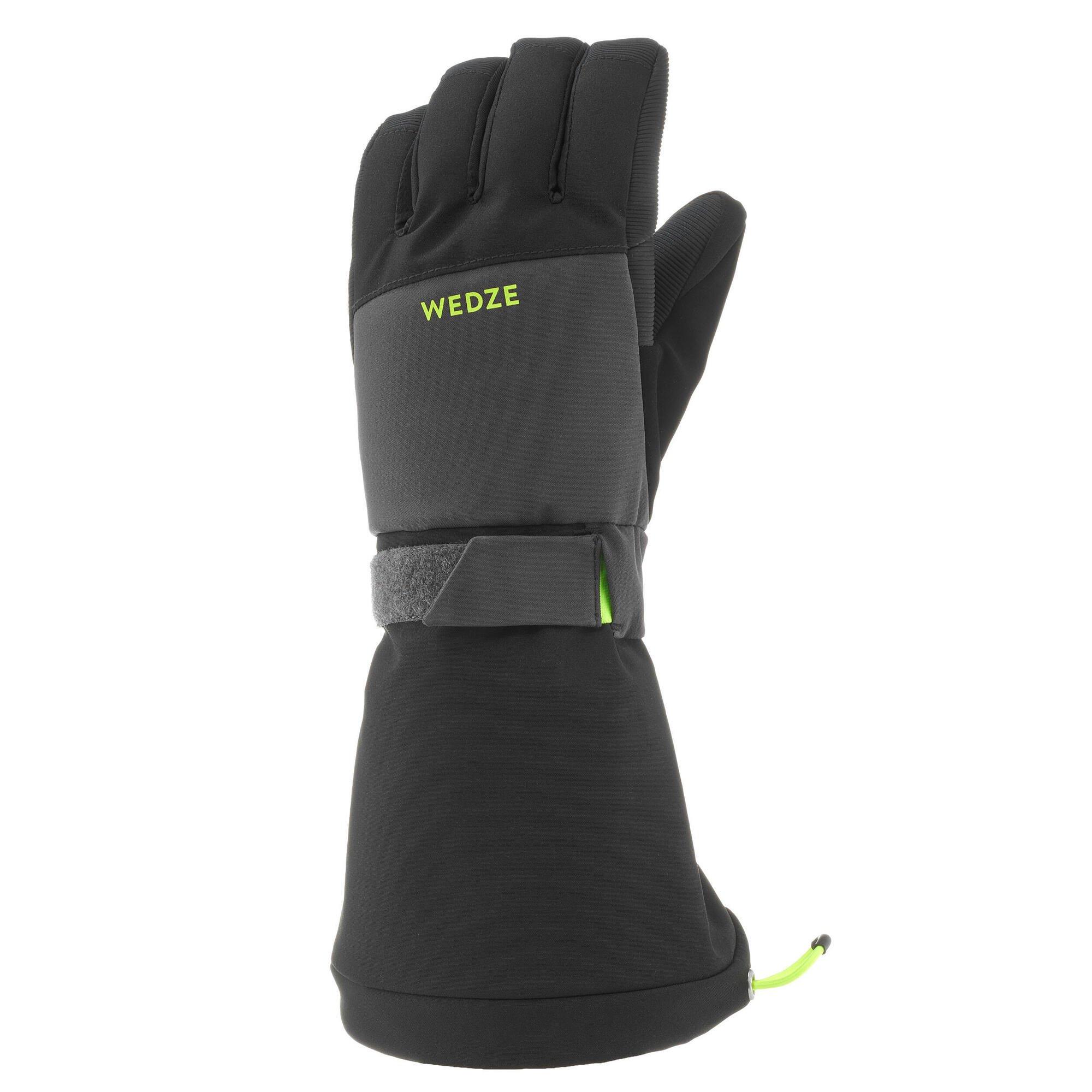 Decathlon Теплые и водонепроницаемые лыжные перчатки Wedze, черный фото