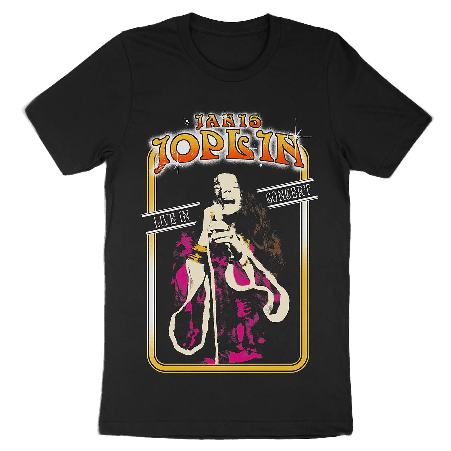 Мужская футболка Janis Joplin Live In Concert Licensed Character janis joplin mens live fitted t shirt