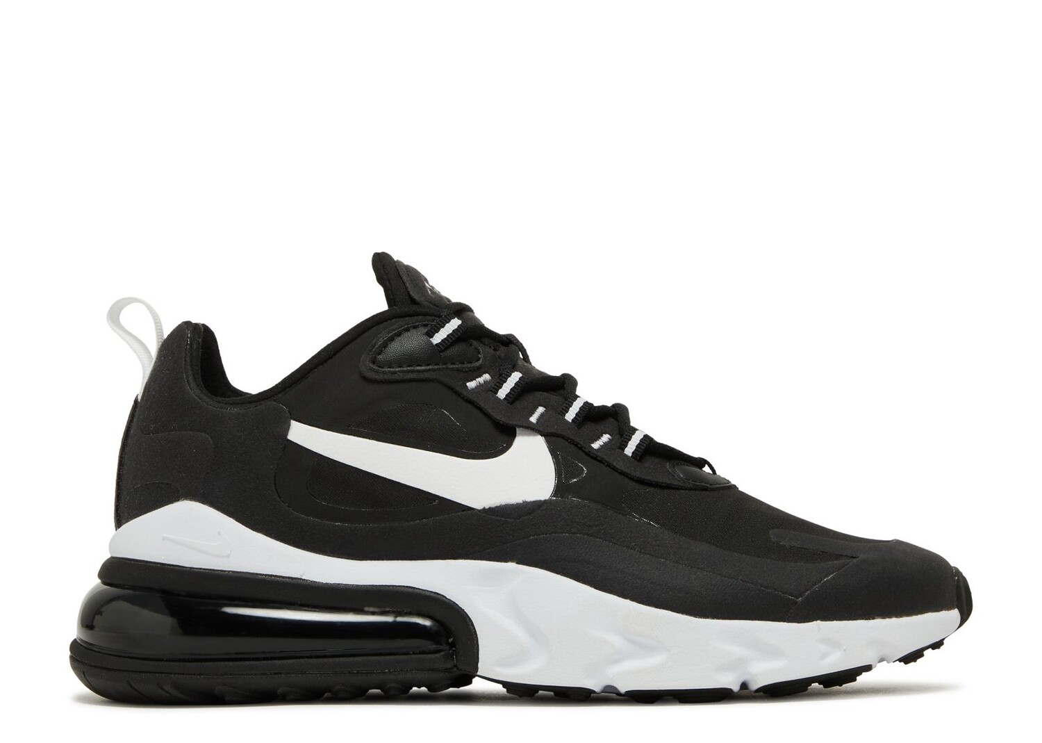 

Кроссовки Nike Air Max 270 React 'Black White', черный