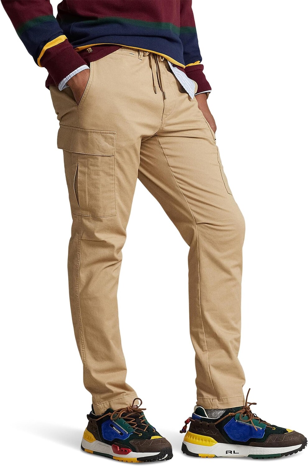 

Брюки-карго узкого кроя из эластичного твила Polo Ralph Lauren, цвет Vintage Khaki