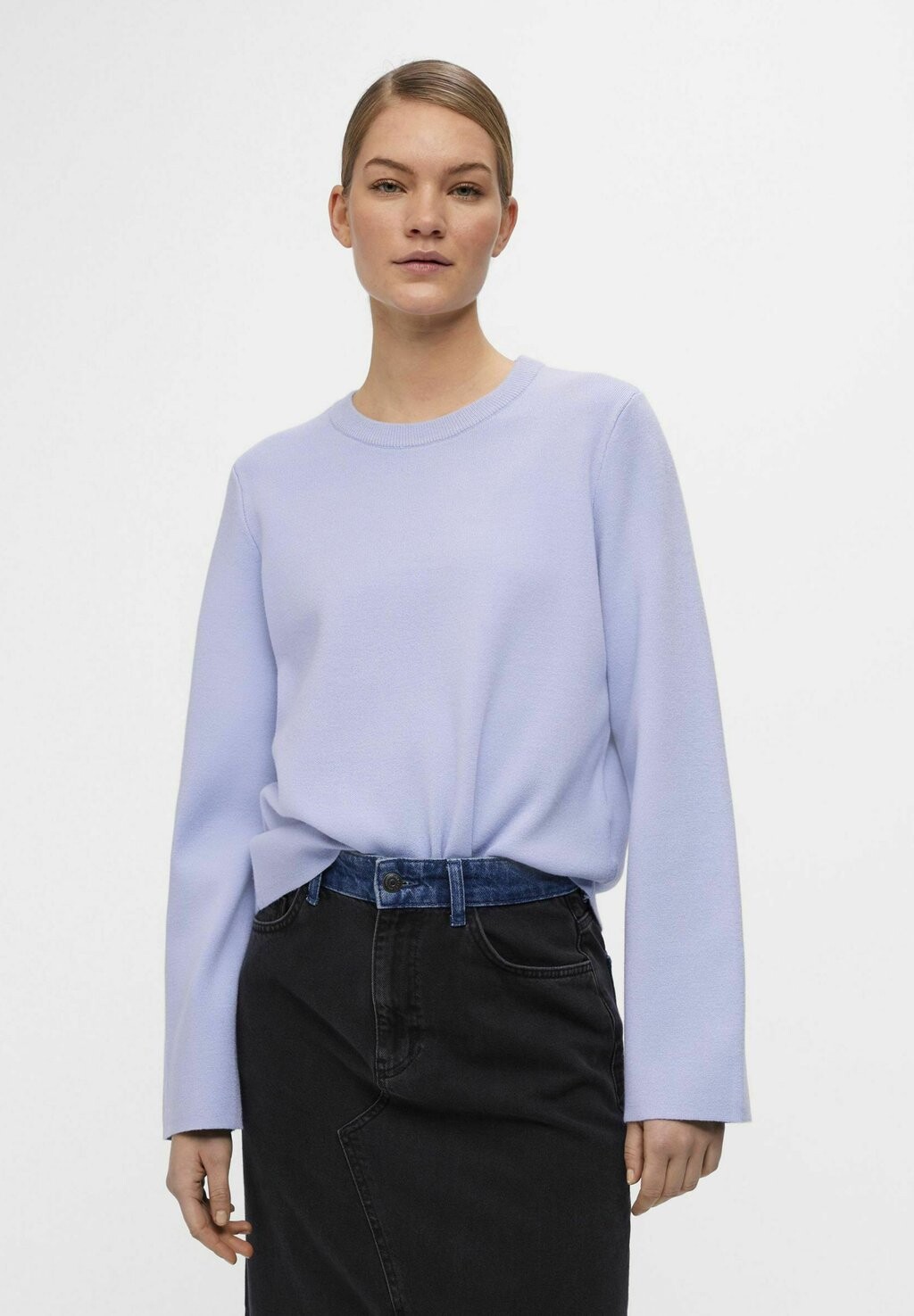 

Вязаный свитер LANGÄRMELIGER Object, цвет brunnera blue