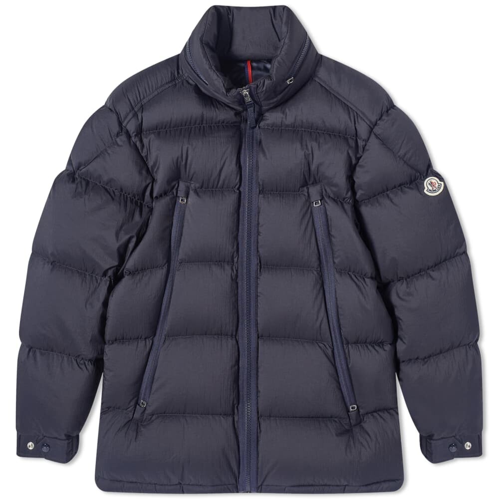 Moncler Nervion Куртка со скрытым капюшоном темно синяя куртка со скрытым капюшоном champion синий