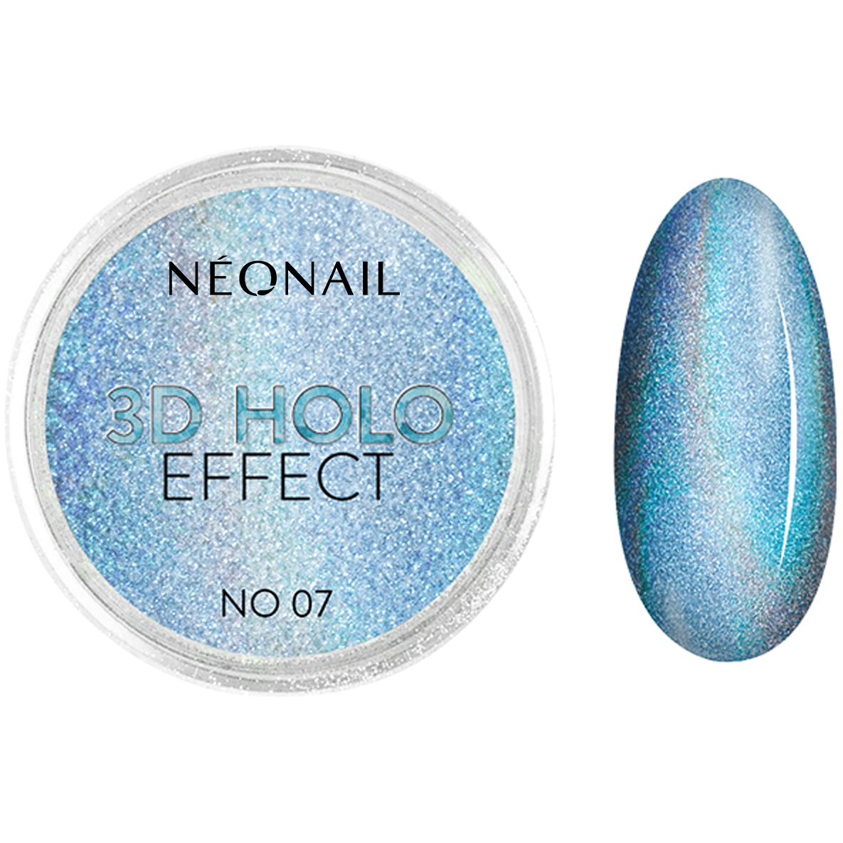 Пудра для дизайна ногтей 07 Neonail 3D Holo Effect, 2 гр кисть для дизайна 2 4 neonail