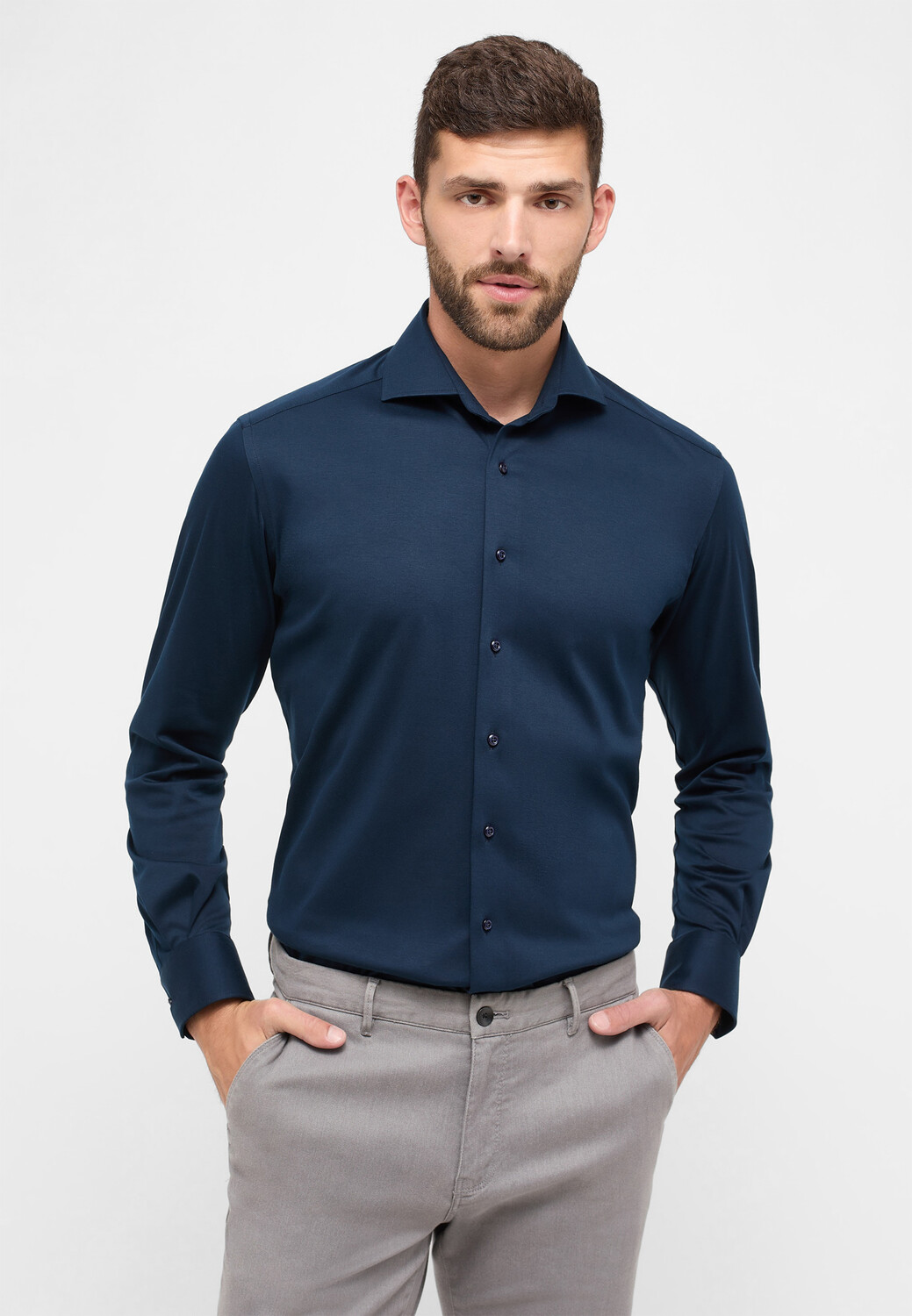 

Рубашка Eterna COMFORT FIT, темно синий
