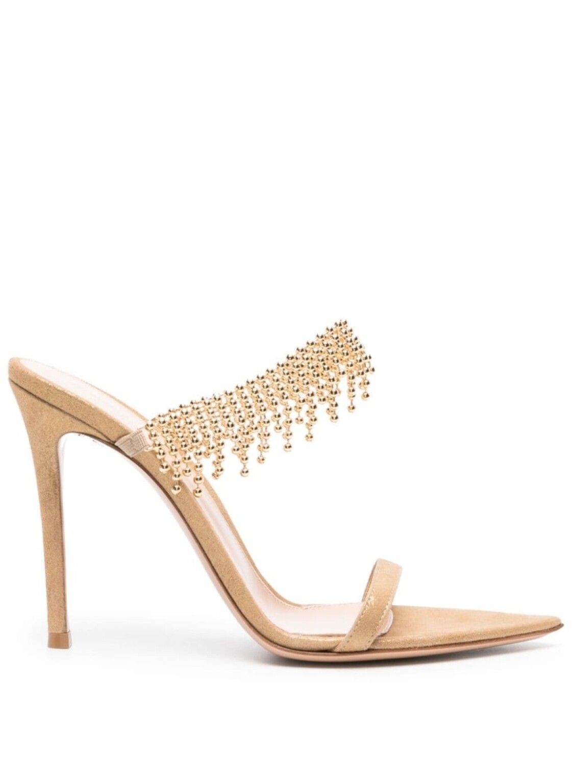 

Gianvito Rossi мюли с эффектом металлик, золотистый