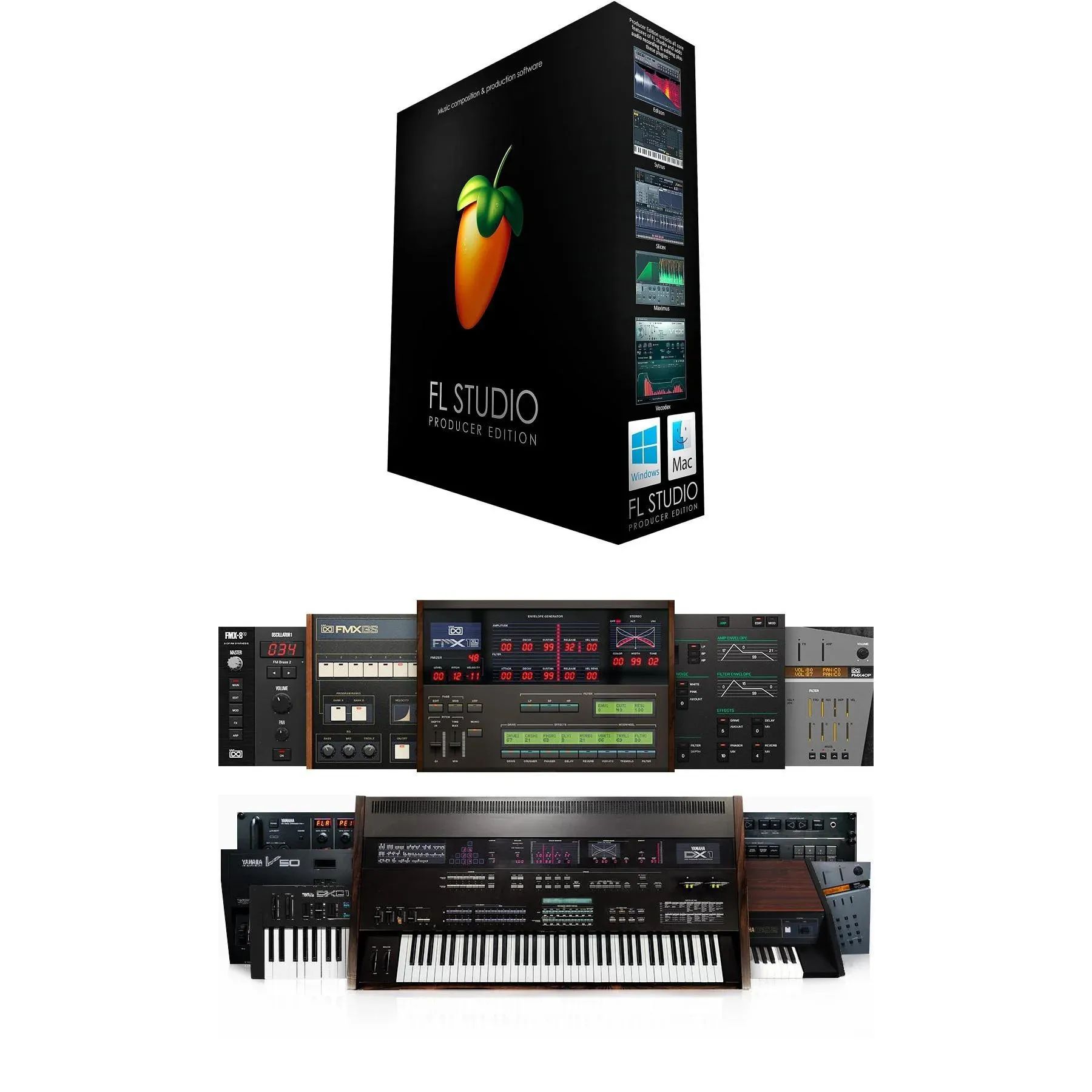 

Пакет программного обеспечения Image Line FL Studio Producer Edition и UVI FM Suite Software Synth Collection