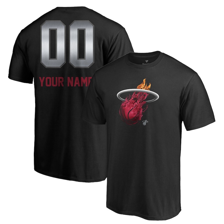 

Футболка с коротким рукавом Fanatics Branded Miami Heat, черный