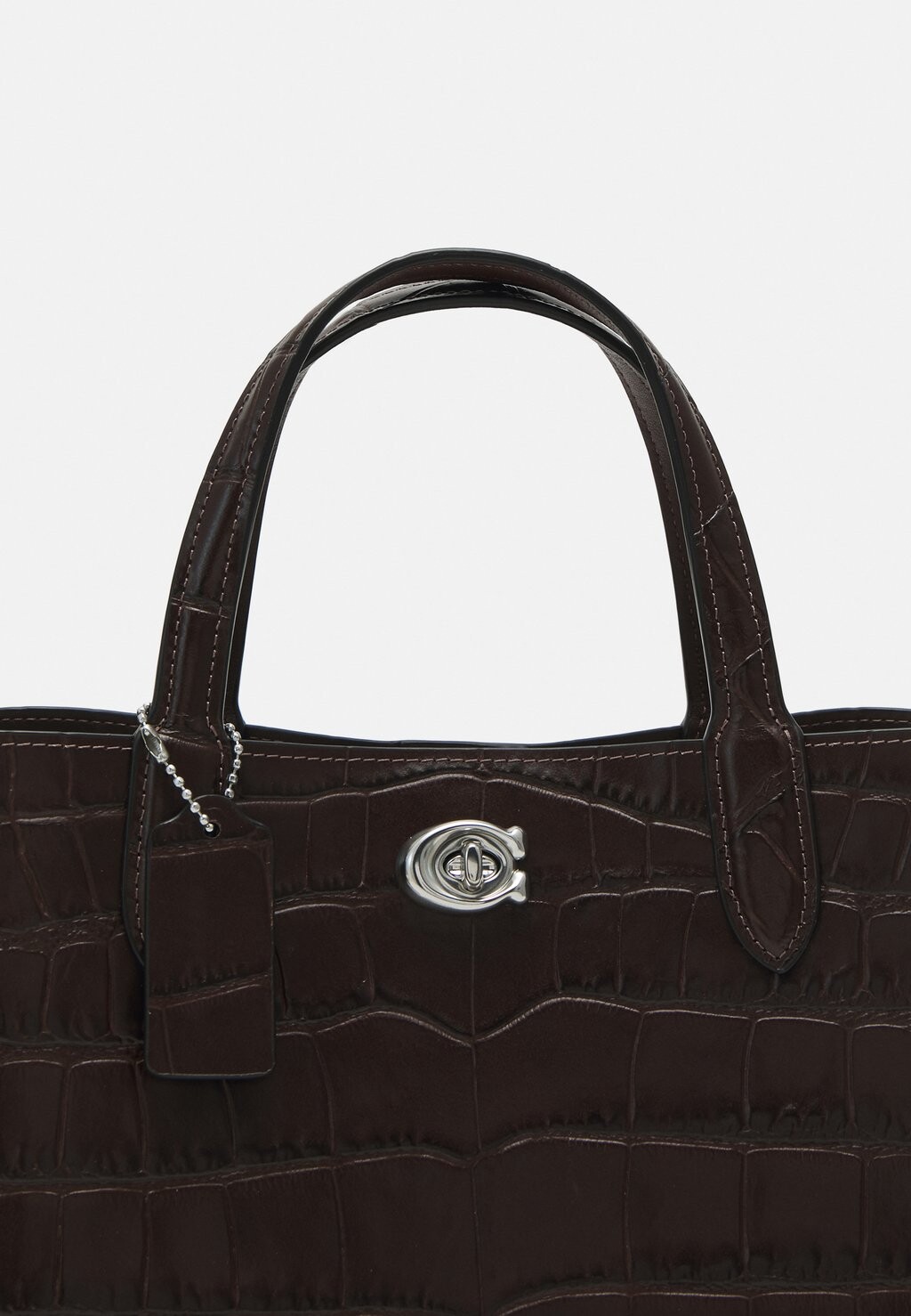 

Большая сумка EMBOSSED WILLOW TOTE Coach, темно-коричневый