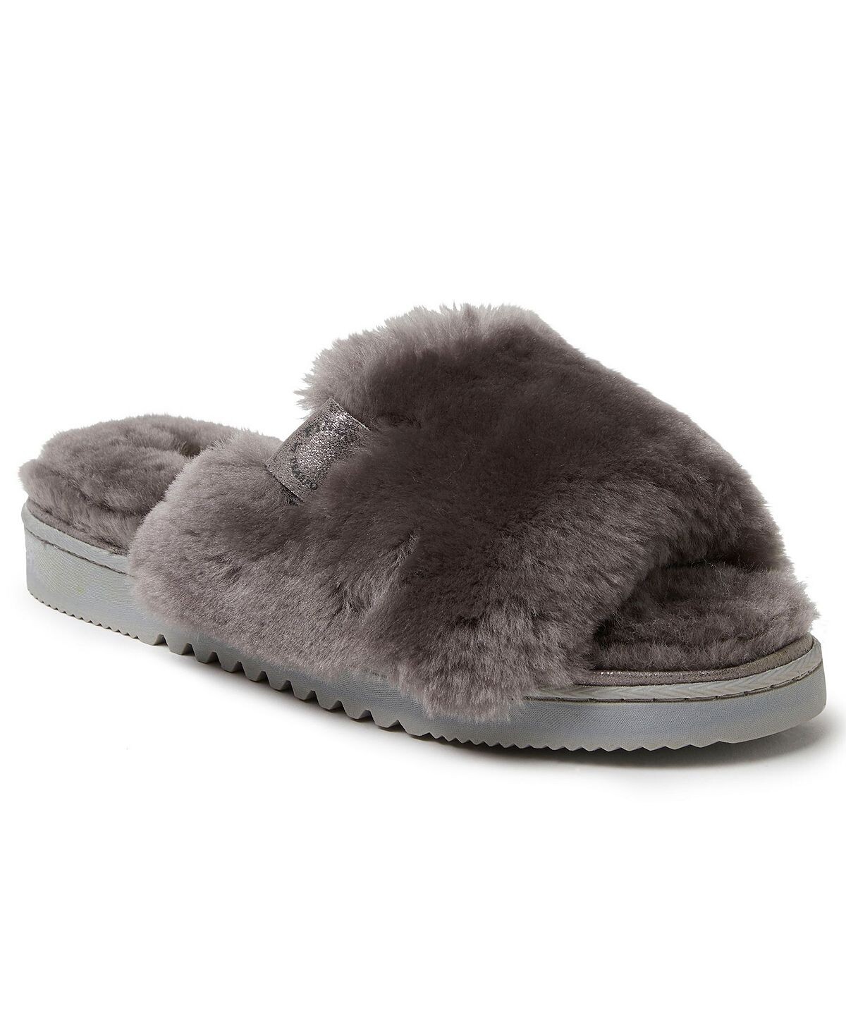 

Женские шлепанцы из овчины Cairns Dearfoams, серый