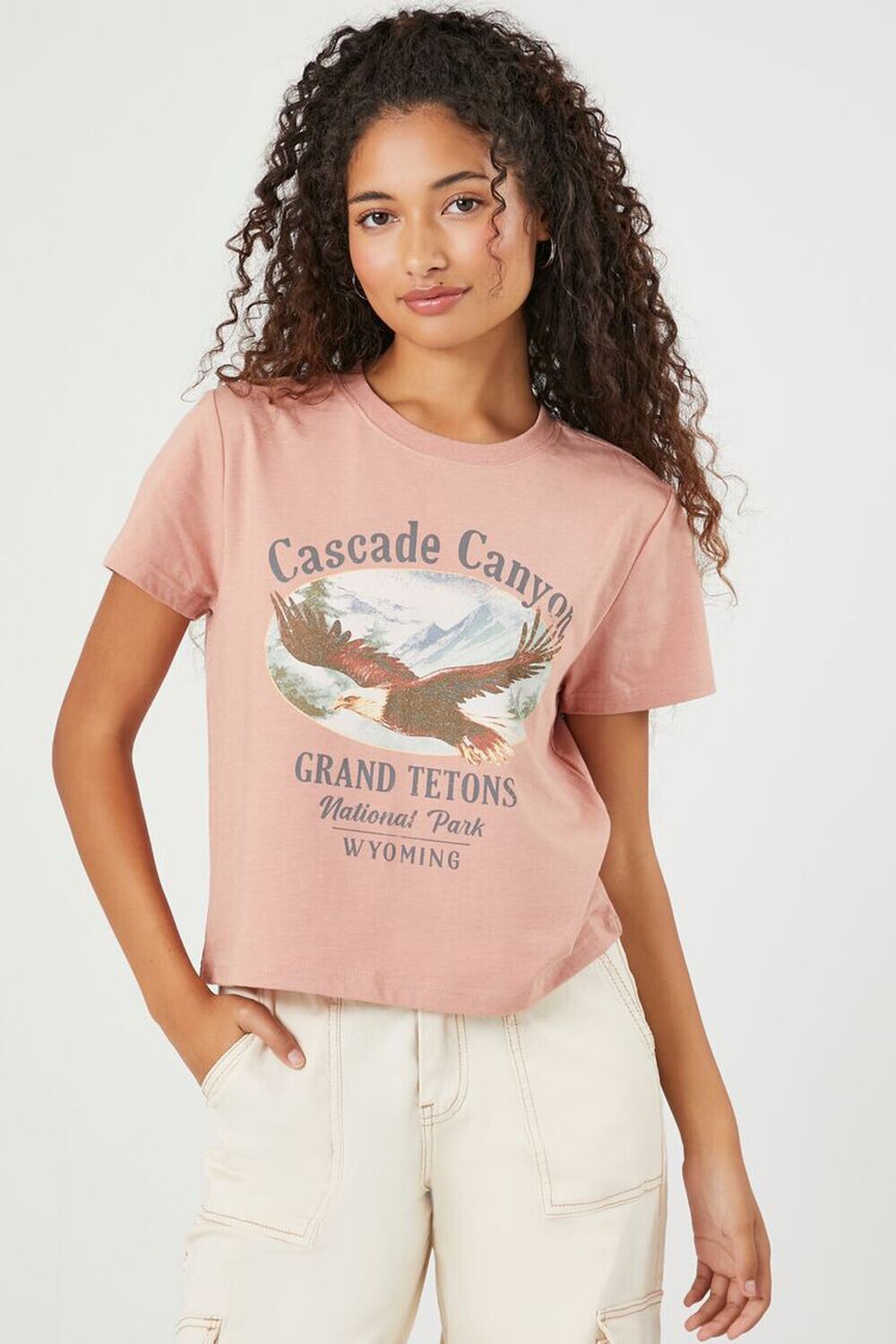 

Футболка Cascade Canyon с графическим рисунком Forever 21, ржавый