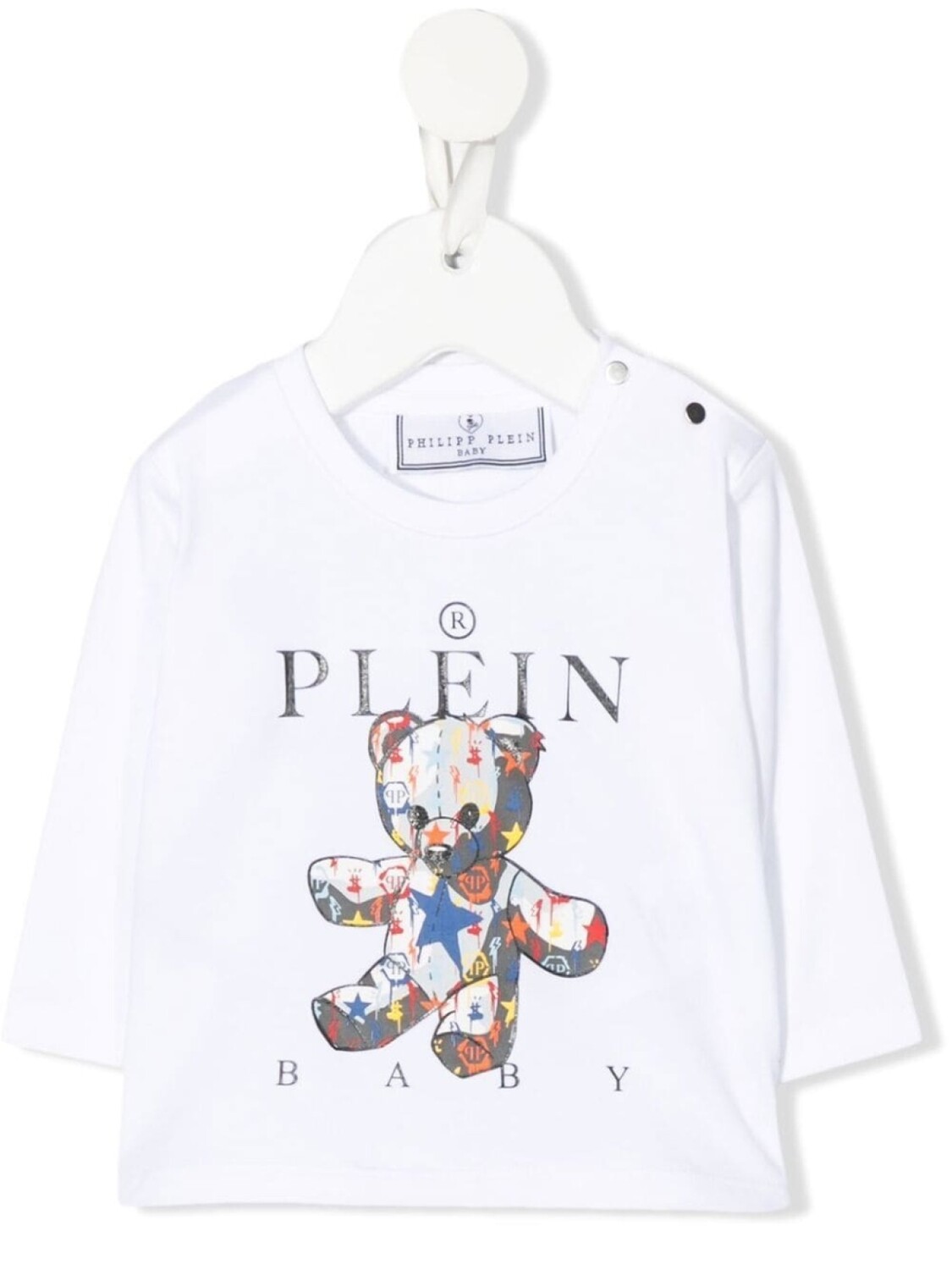 

Philipp Plein футболка с длинными рукавами и логотипом, белый