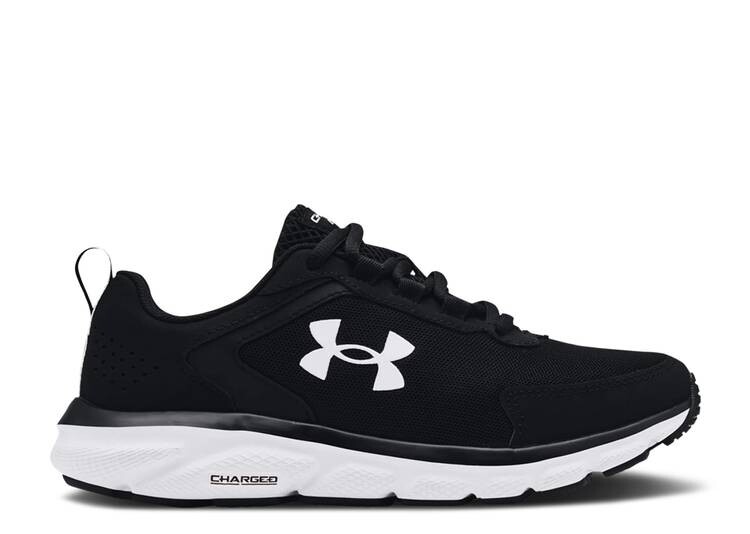 

Кроссовки Under Armour WMNS CHARGED ASSERT 9 WIDE 'BLACK WHITE', черный