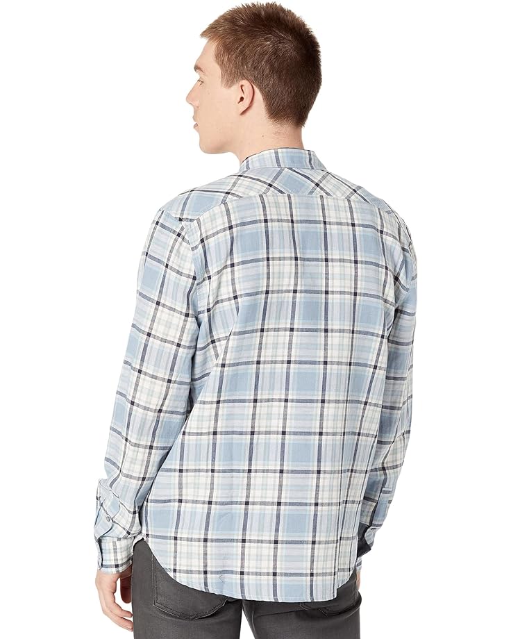 Рубашка 7 For All Mankind Long Sleeve Plaid Button-Down Shirt, цвет Sun Faded Blue Plaid all sun all sun em2271 em2271a digital mini automobile thickness gauge car paint tester thickness coating meter