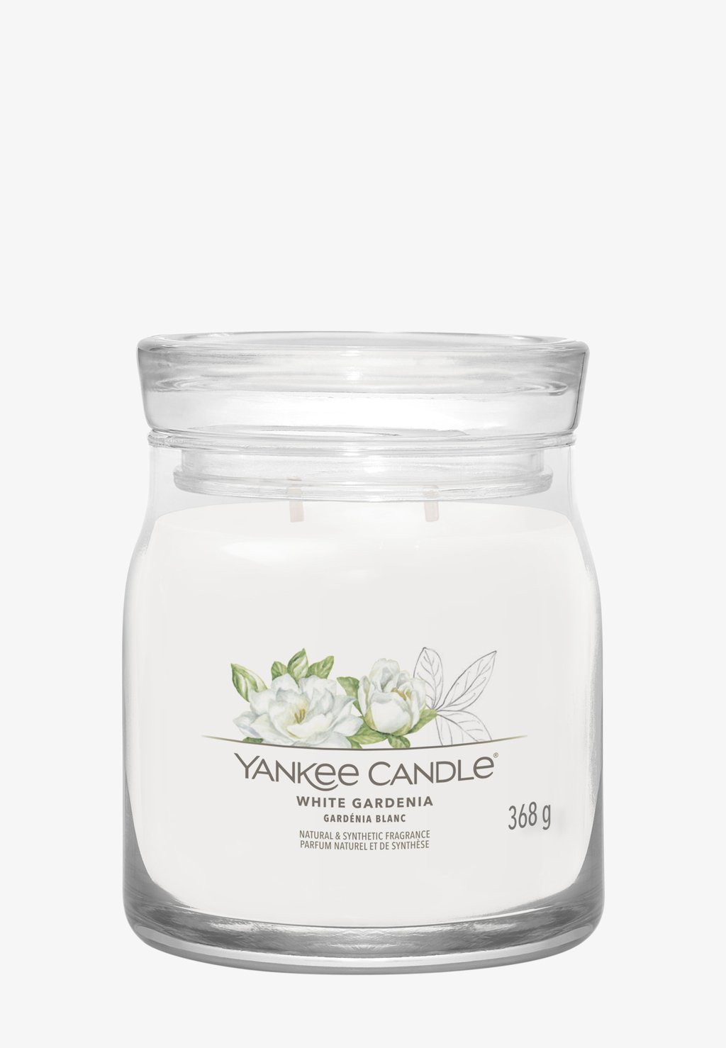 Ароматическая свеча Signature Medium Jar White Gardenia Yankee Candle, белый