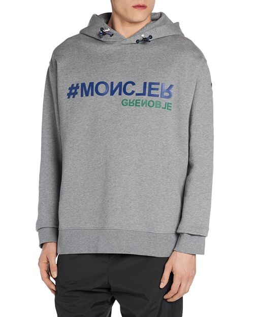 

Толстовка Moncler с длинным рукавом и логотипом Moncler, цвет Gray