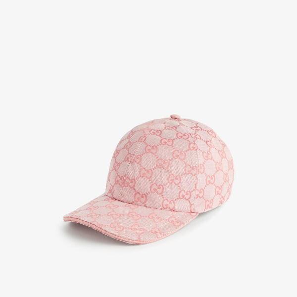 

Кепка из смесового хлопка с узором монограммы Gucci, цвет soft cot candy - dk