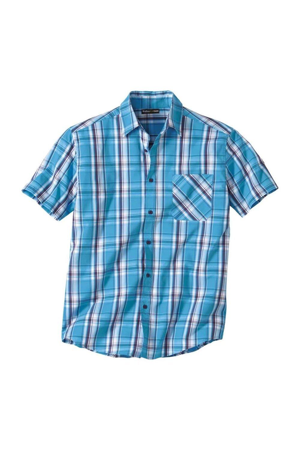 Клетчатой ​​рубашке Atlas for Men, синий