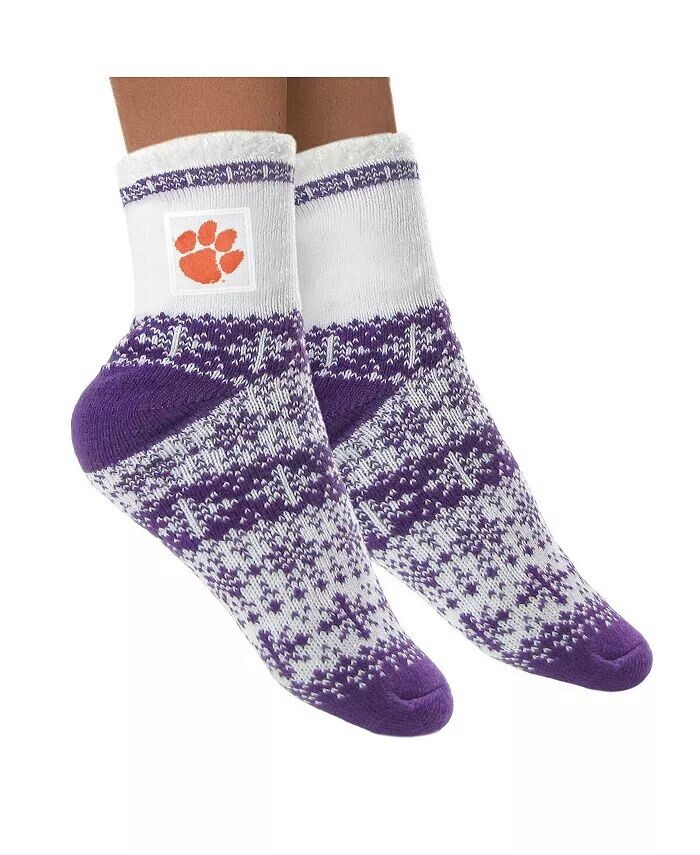 

Женские носки Clemson Tigers Fuzzy Holiday Crew Zoozatz, фиолетовый