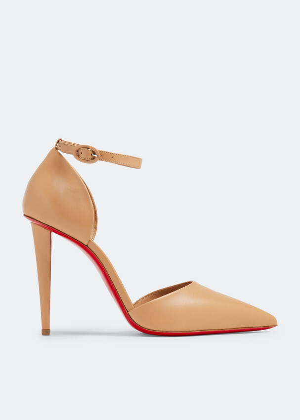 

Туфли Christian Louboutin Astrida Bride 100, бежевый