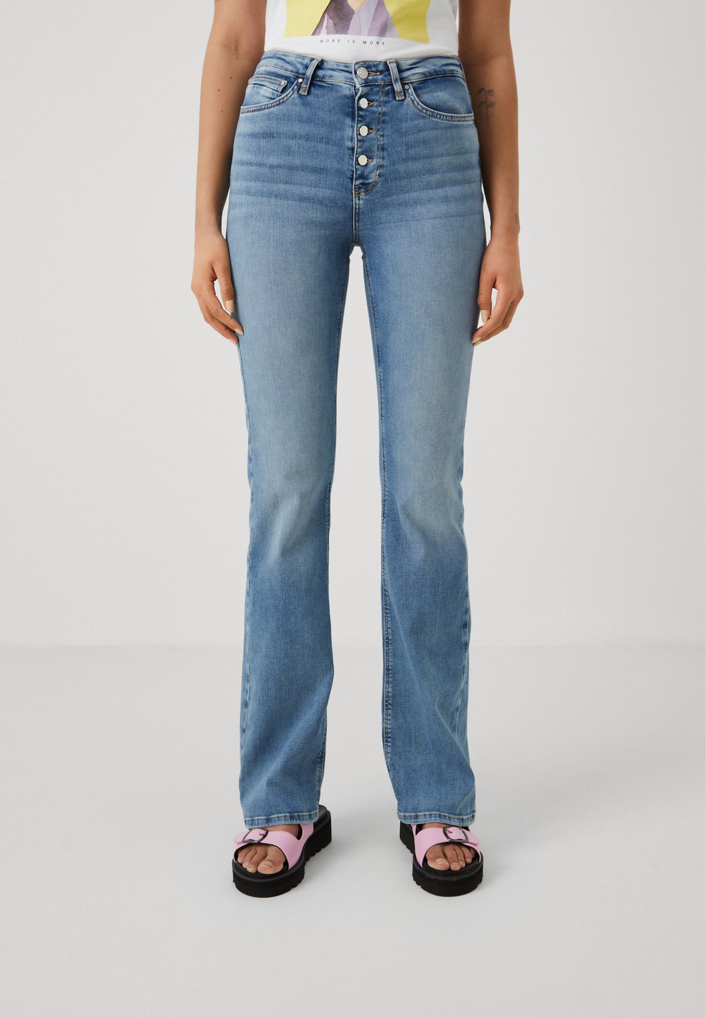 Широкие джинсы ONLPOSH SLIM Only Tall, светло-голубой