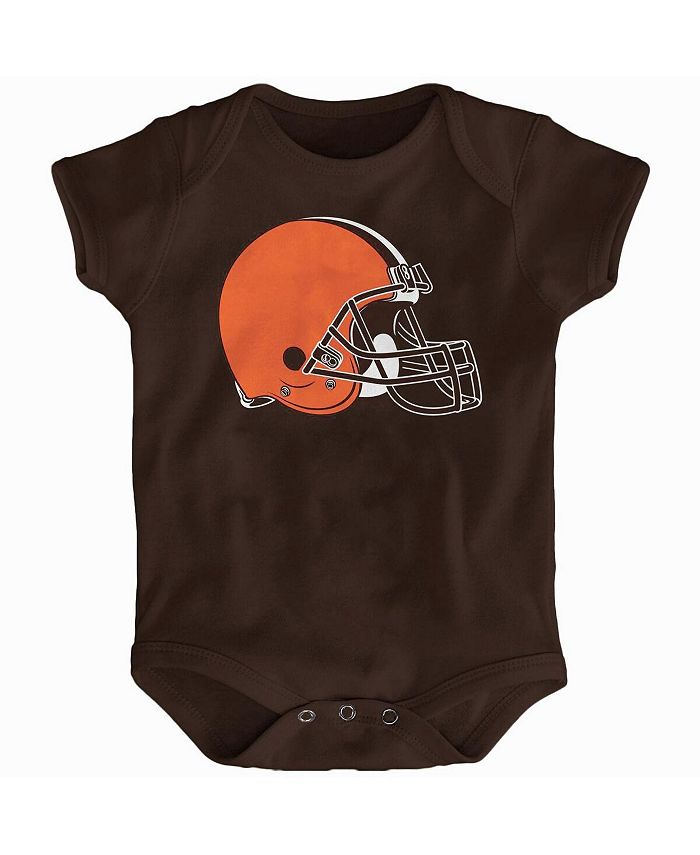 Коричневое боди с логотипом команды Cleveland Browns для новорожденных Outerstuff, коричневый