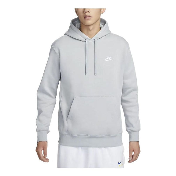Толстовка Nike Sportswear Club Fleece Pullover Hoodie 'Grey', серый