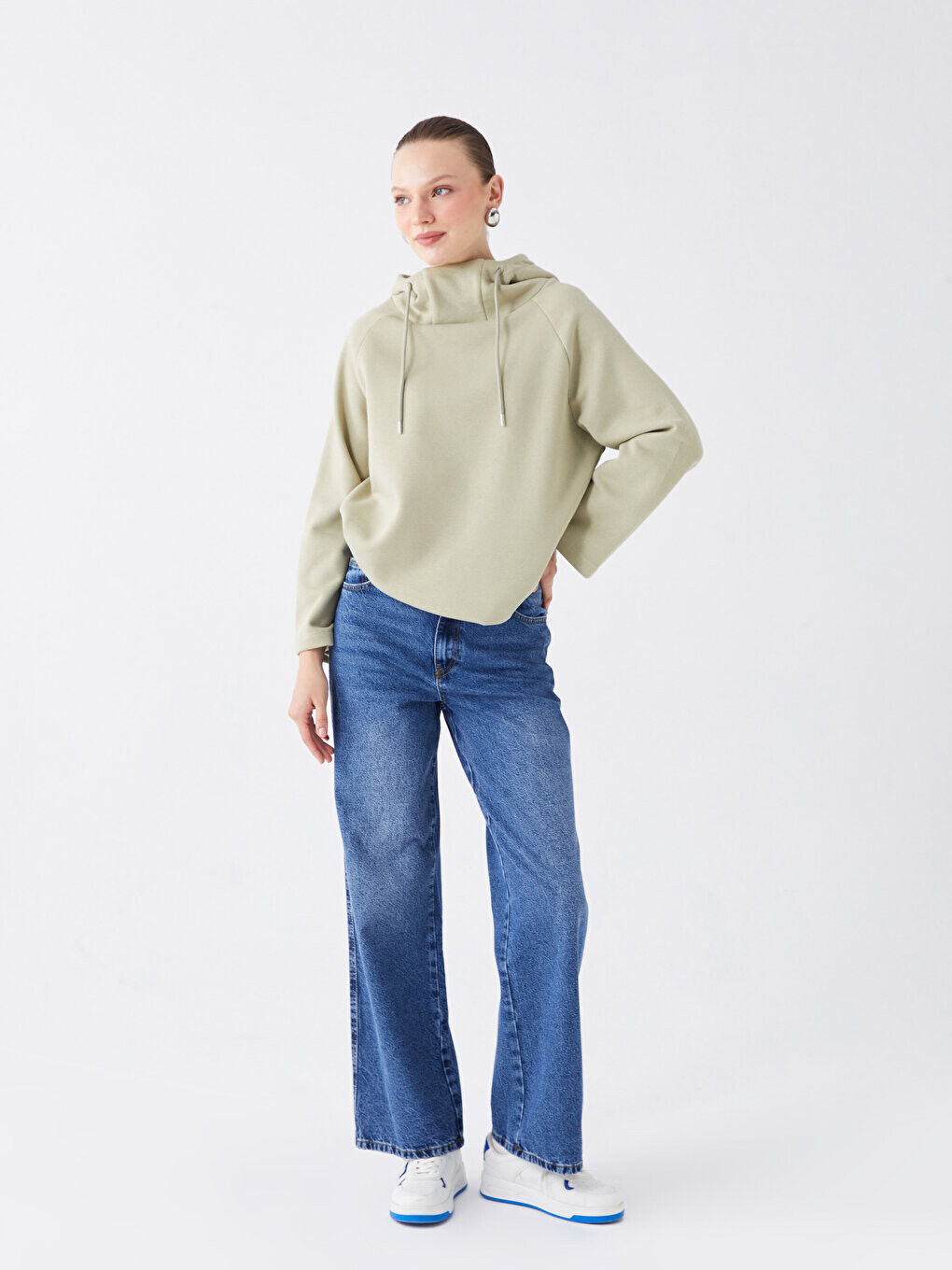 

Женские джинсовые брюки Mom Fit LCW Modest, темное родео