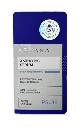 

Активная сыворотка с коктейлем из 12 аминокислот, 30 мл Arkana Amino Bio Serum