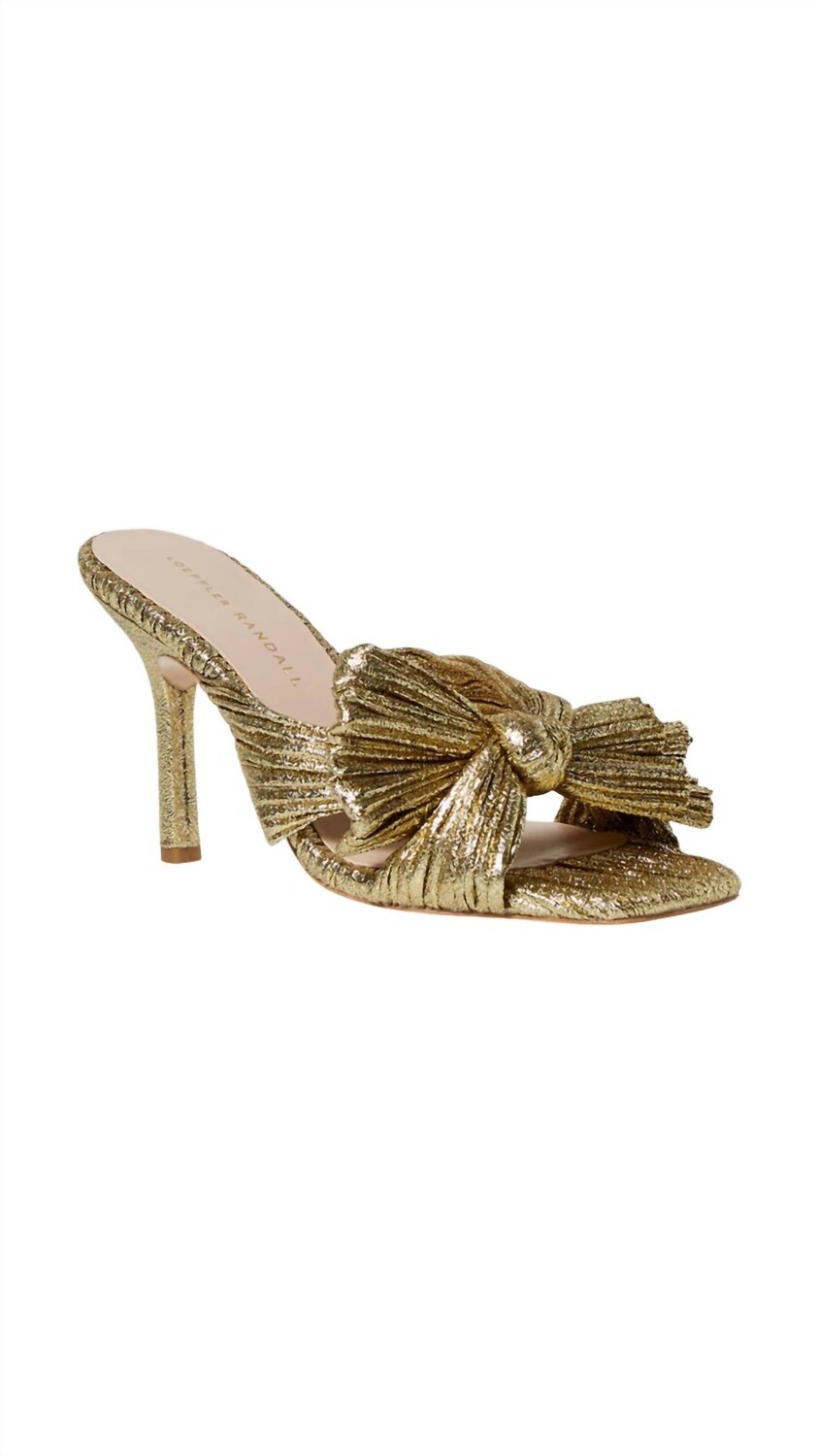 

Плиссированные мюли с бантом Claudia Oro Loeffler Randall