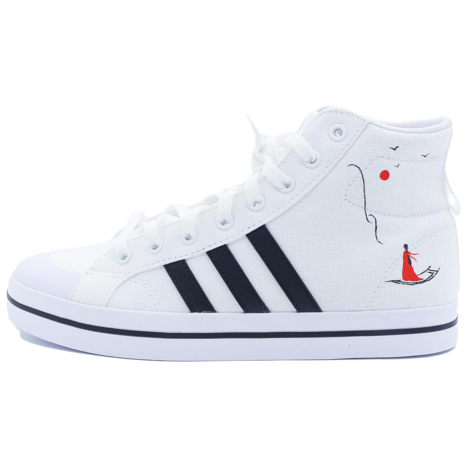 

Кроссовки adidas neo Bravada Skateboarding Shoes Men Mid-top Black, белый