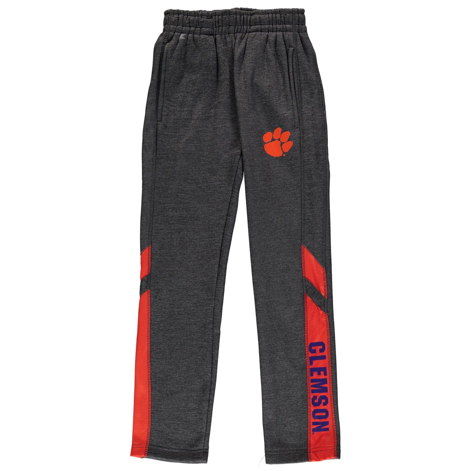 

Темно-серые флисовые брюки Youth Colosseum Clemson Tigers Colosseum