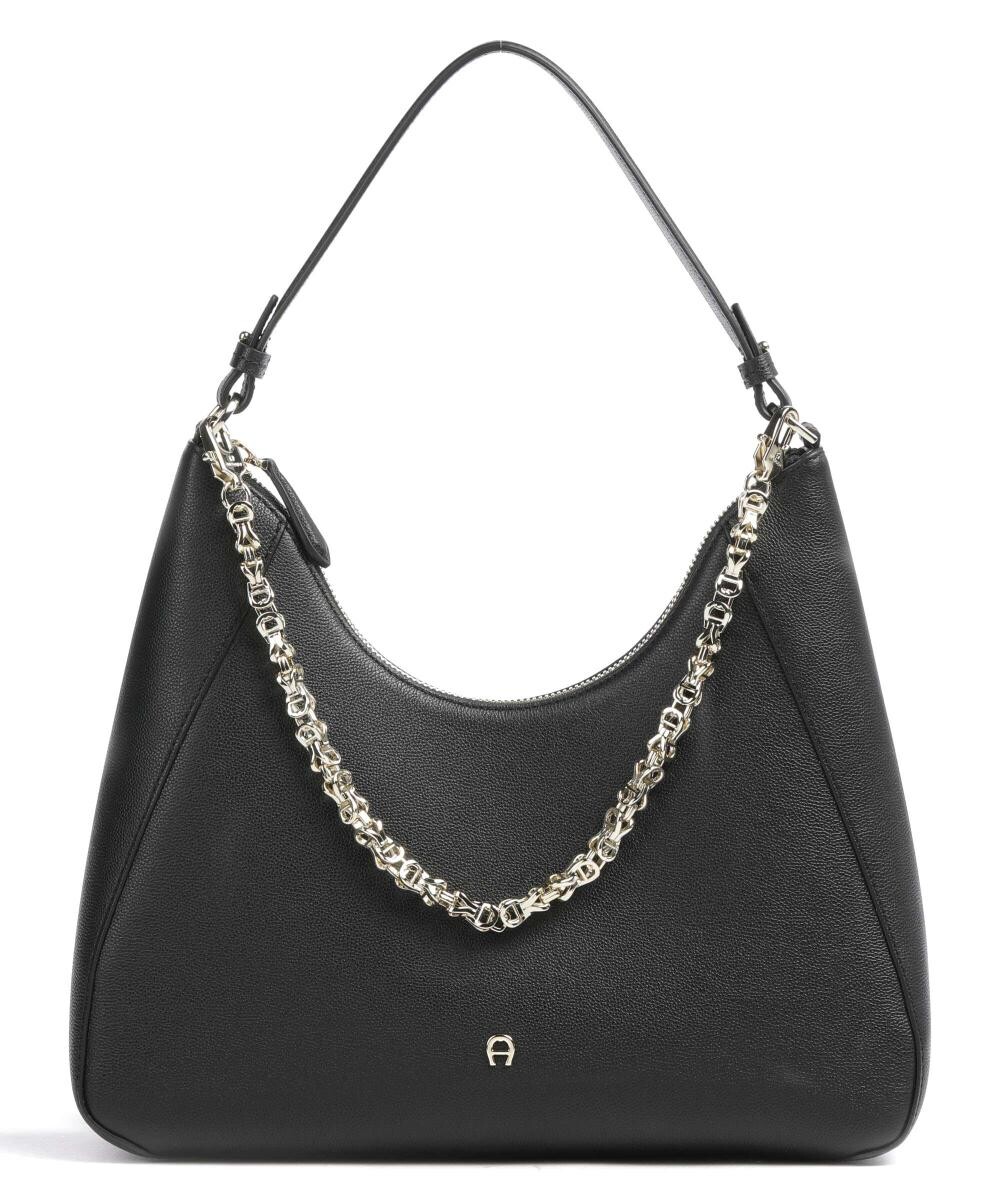 

Сумка-ведро Gia M из зерненой яловой кожи Aigner, черный