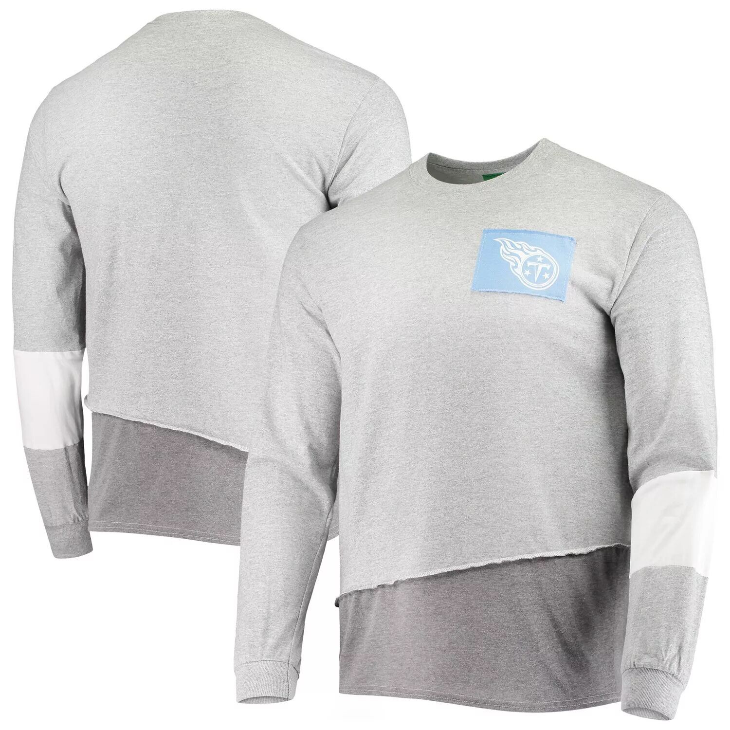 

Мужская футболка Refried Apparel серая с длинным рукавом Tennessee Titans Angle, Серый