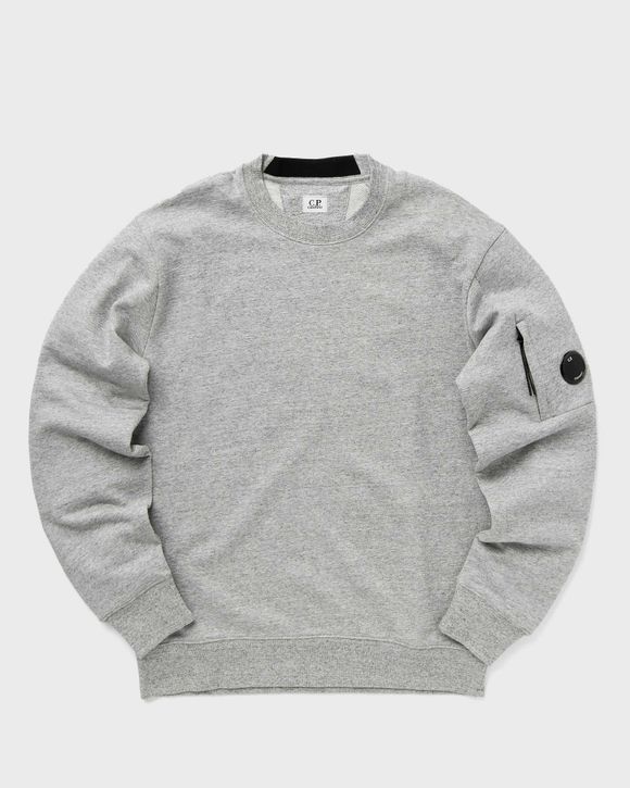 

Толстовка C.P. Company Diagonal Raised Fleece Crew Neck Lens Sweatshirt, цвет greystone melange