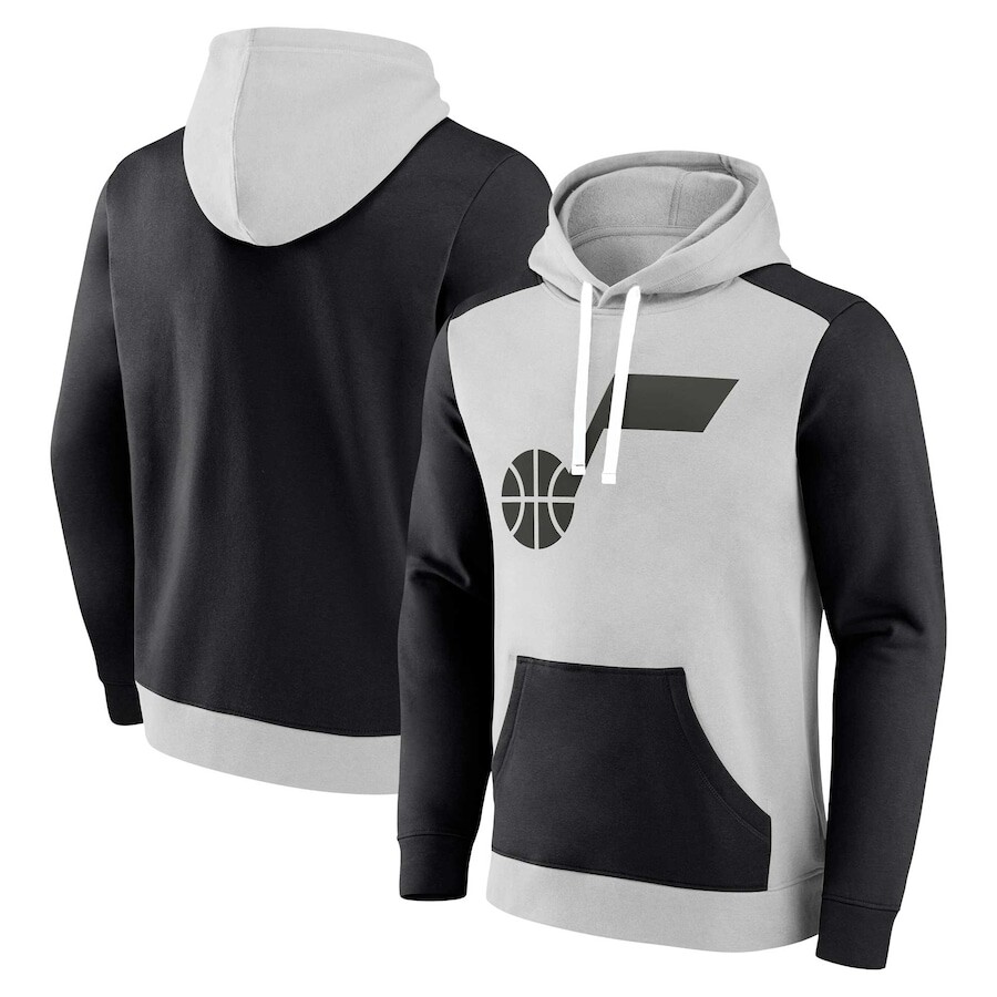 

Пуловер с капюшоном Fanatics Branded Utah Jazz, серый