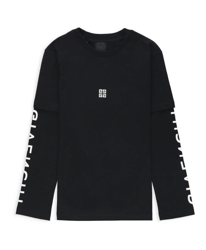 

Футболка с логотипом Junior Givenchy, черный