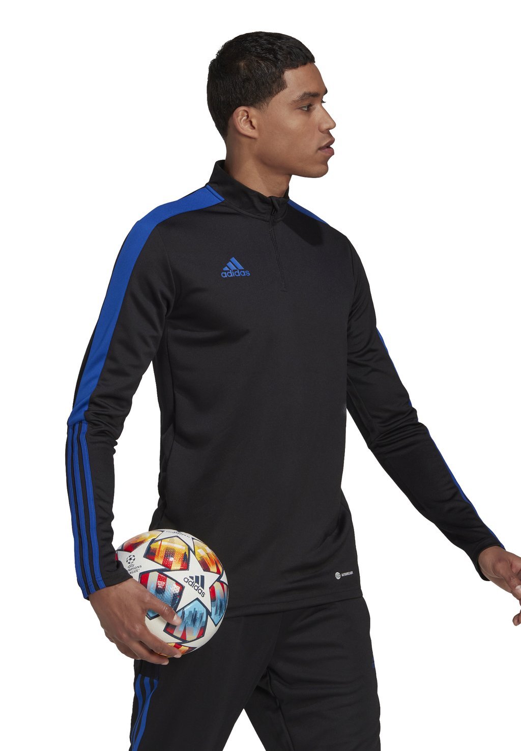 

Футболка с длинным рукавом Tiro Trainings Top Adidas, цвет black/team royal blue