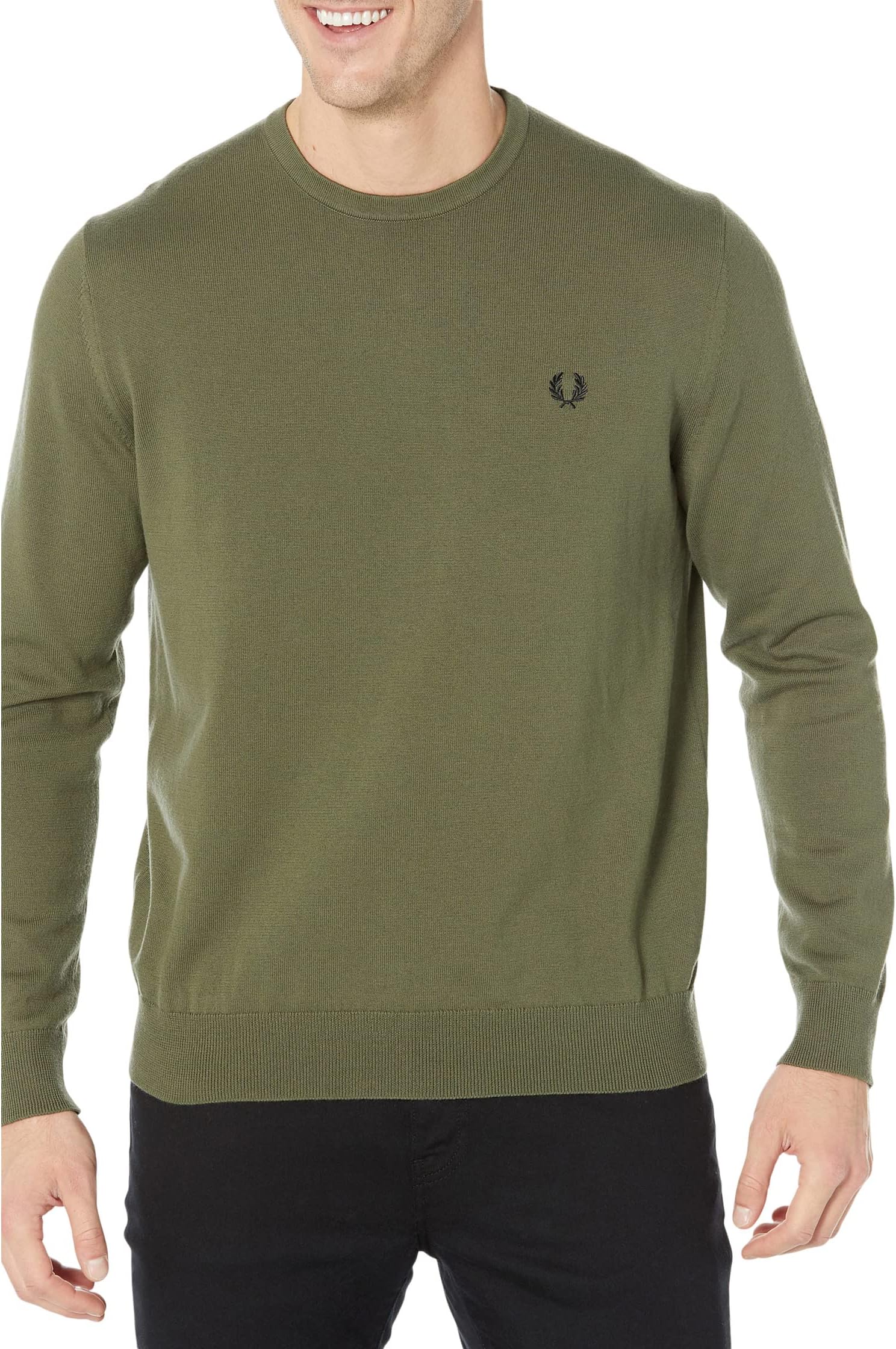 

Свитер Classic Crew Neck Jumper Fred Perry, цвет Uniform Green